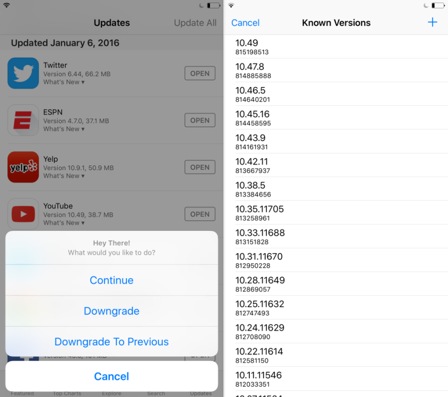 App Admin updated with even more iOS app downgrading features | Mid