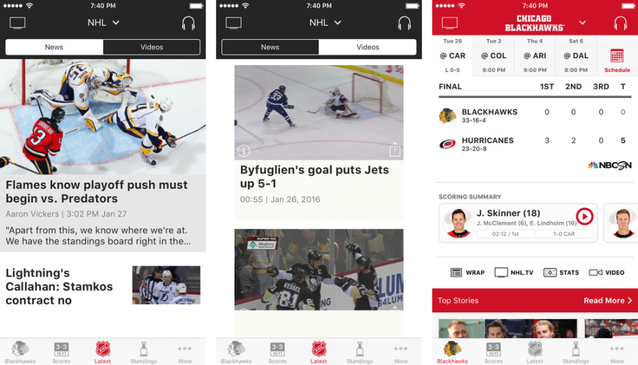 Revamped NHL app with HD live video, picture-in-picture support and ...