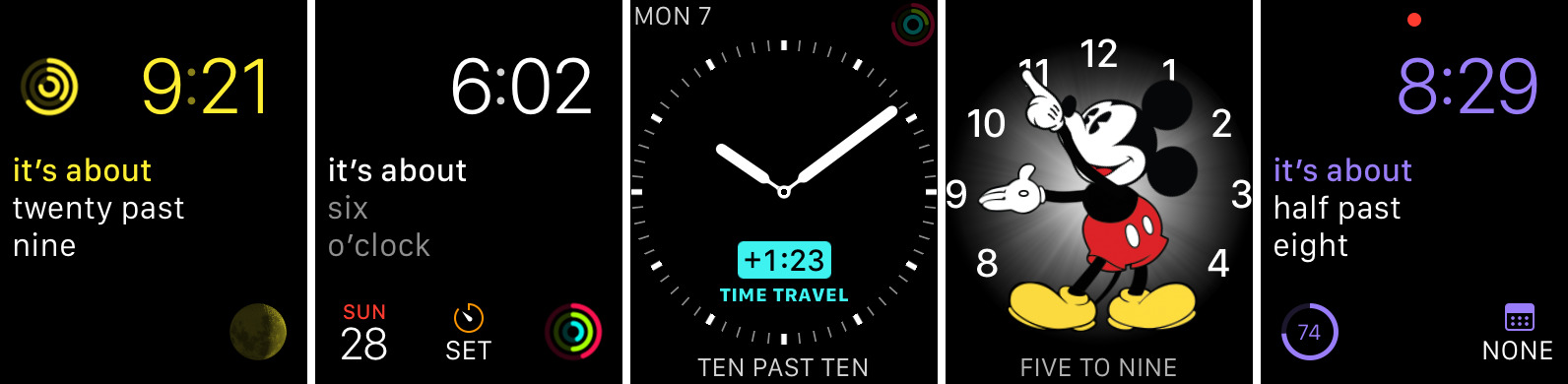 This free Apple Watch complication displays the time in words