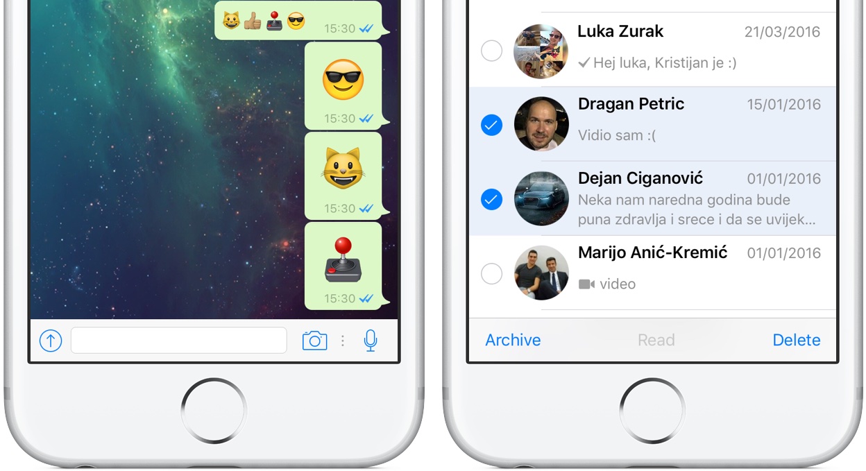 WhatsApp for iPhone gains 3x bigger emoji, zooming during video capture and more