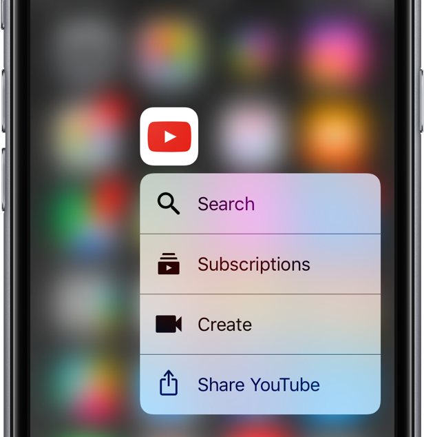 YouTube for iPhone picks up 3D Touch shortcuts