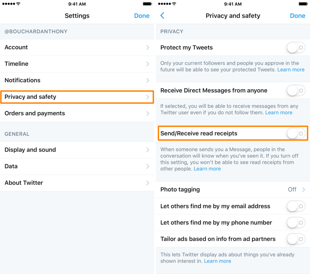 How to Turn Twitter Read Receipts on or Off