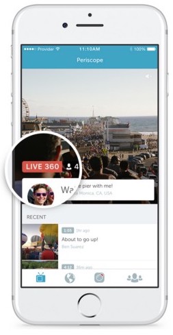 iOS users can now broadcast 360-degree videos on Periscope