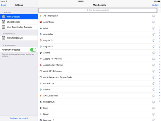 Dash for iOS Returns to the App Store