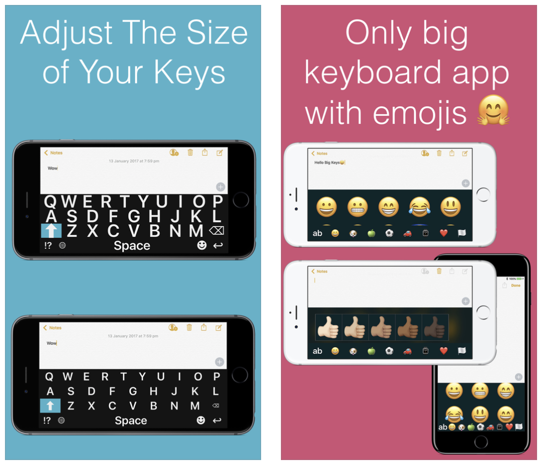 big keys keyboard app