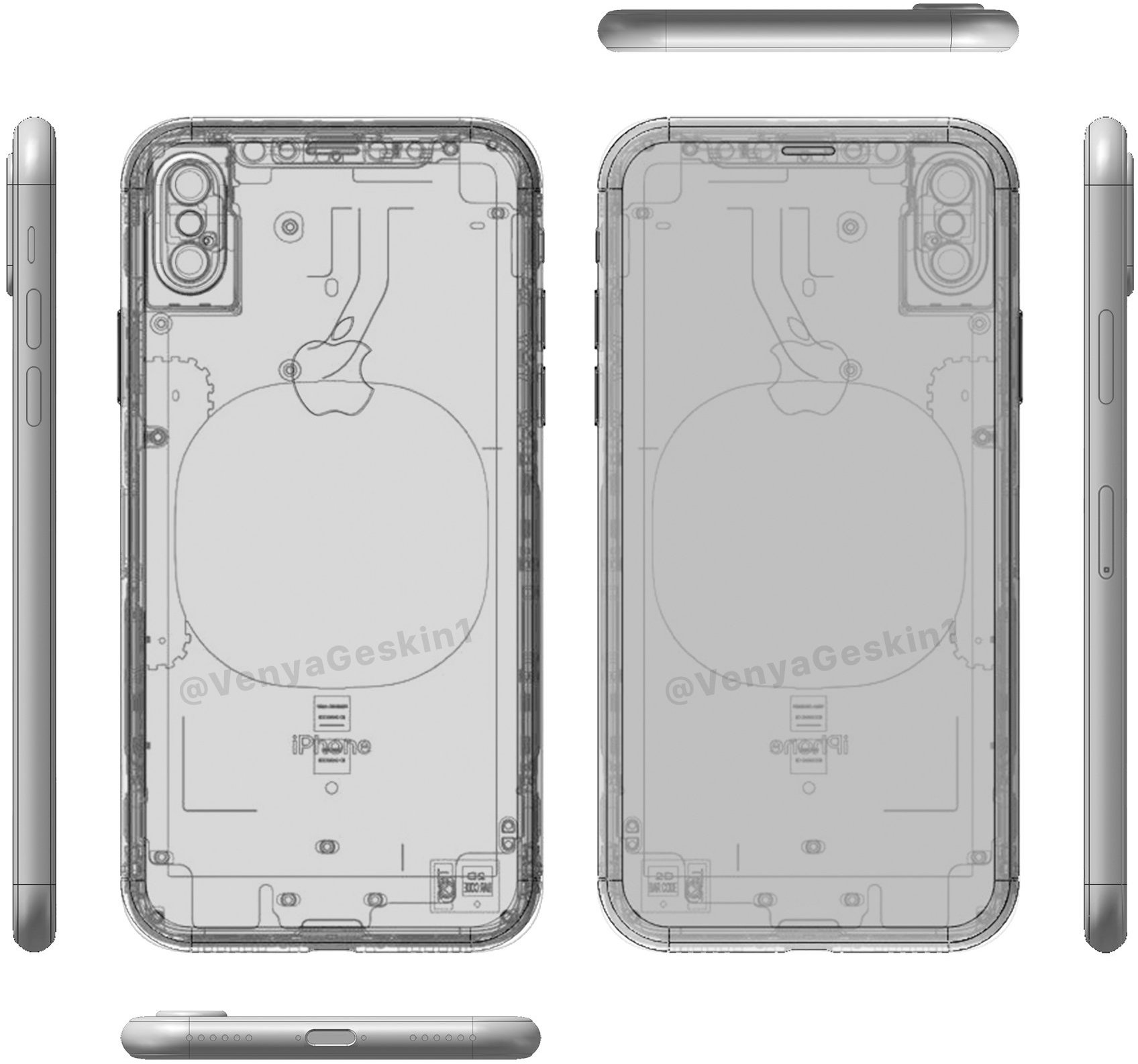 Another Claimed Iphone 8 Drawing Shows Vertically Stacked Cameras Benjamin Geskin Tweeted Out A New Image Of His Updated Cad Model Iphone 8