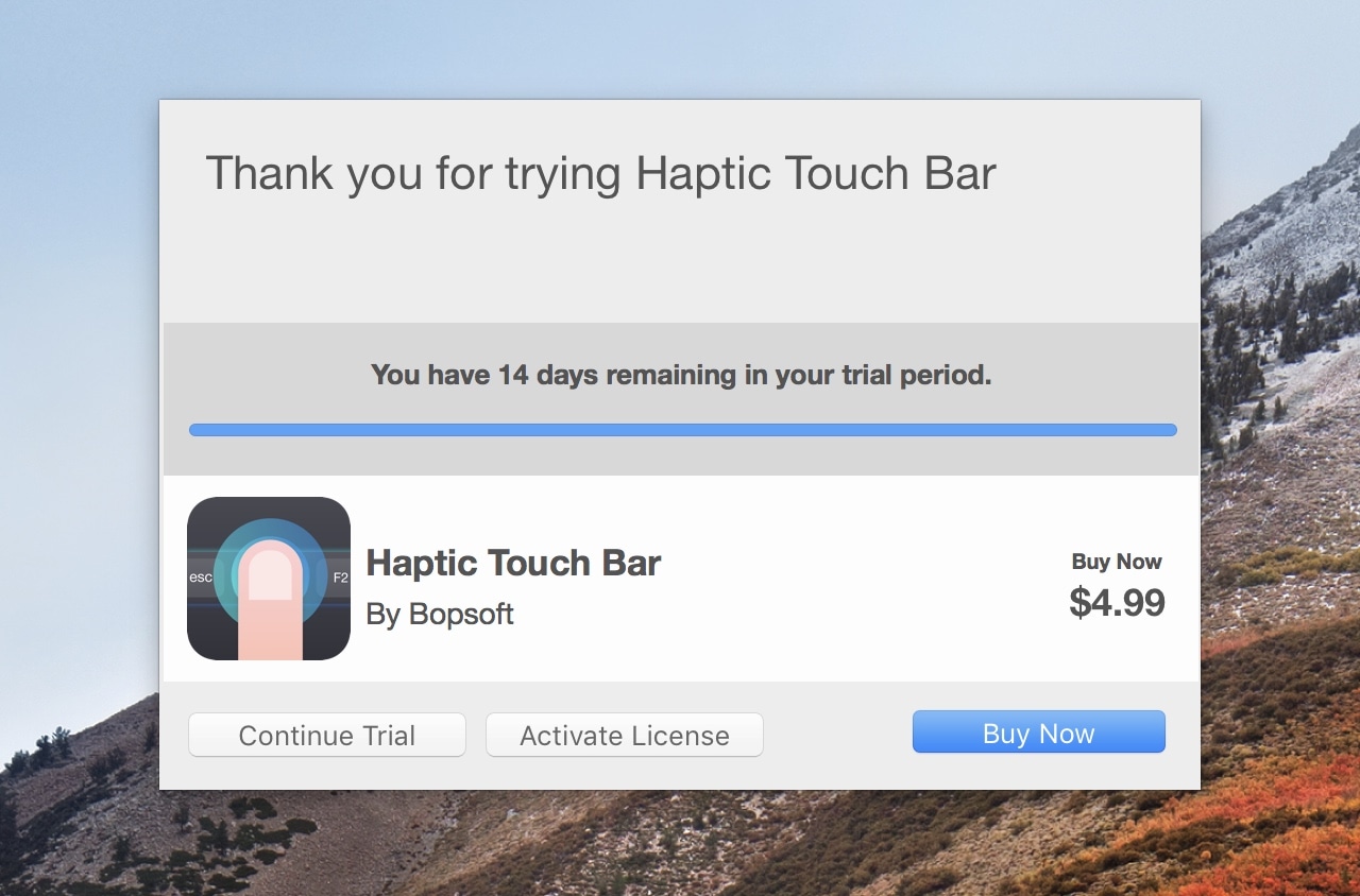 This app adds haptic feedback to your MacBook Pro Touch Bar keys Mid