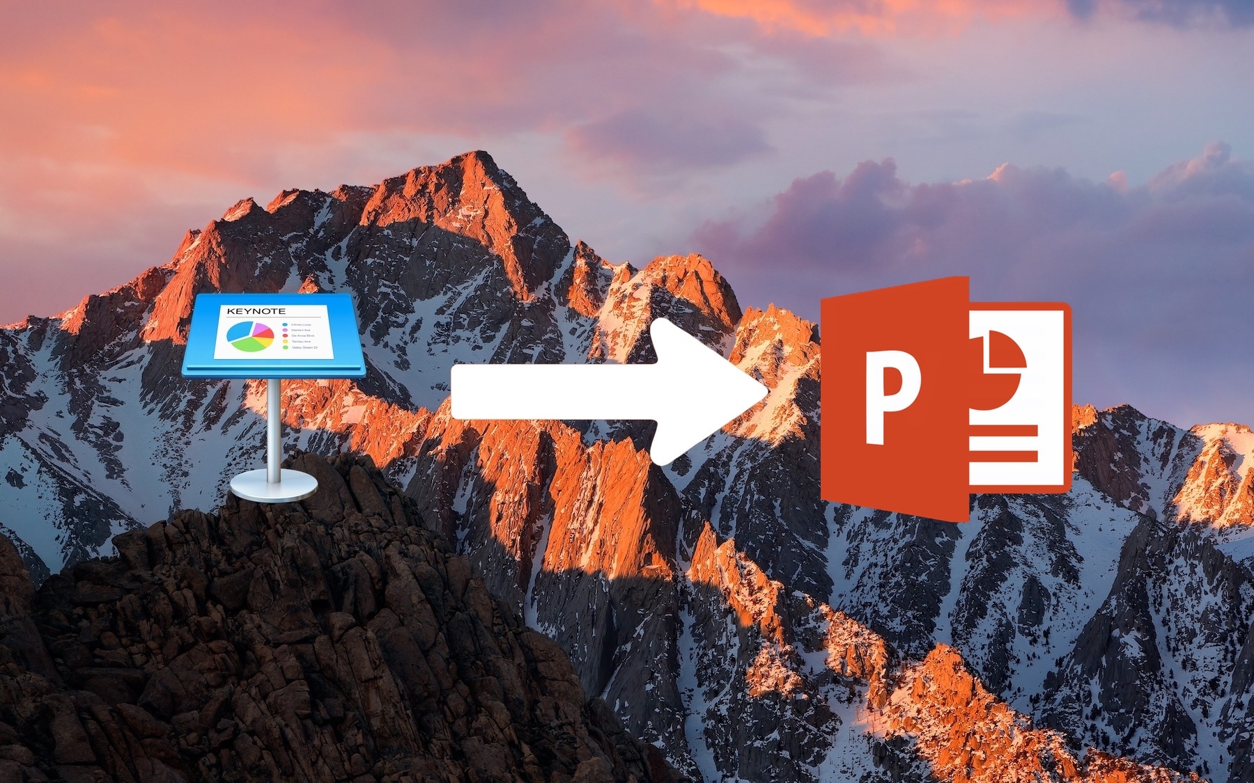 how to convert a powerpoint presentation to keynote