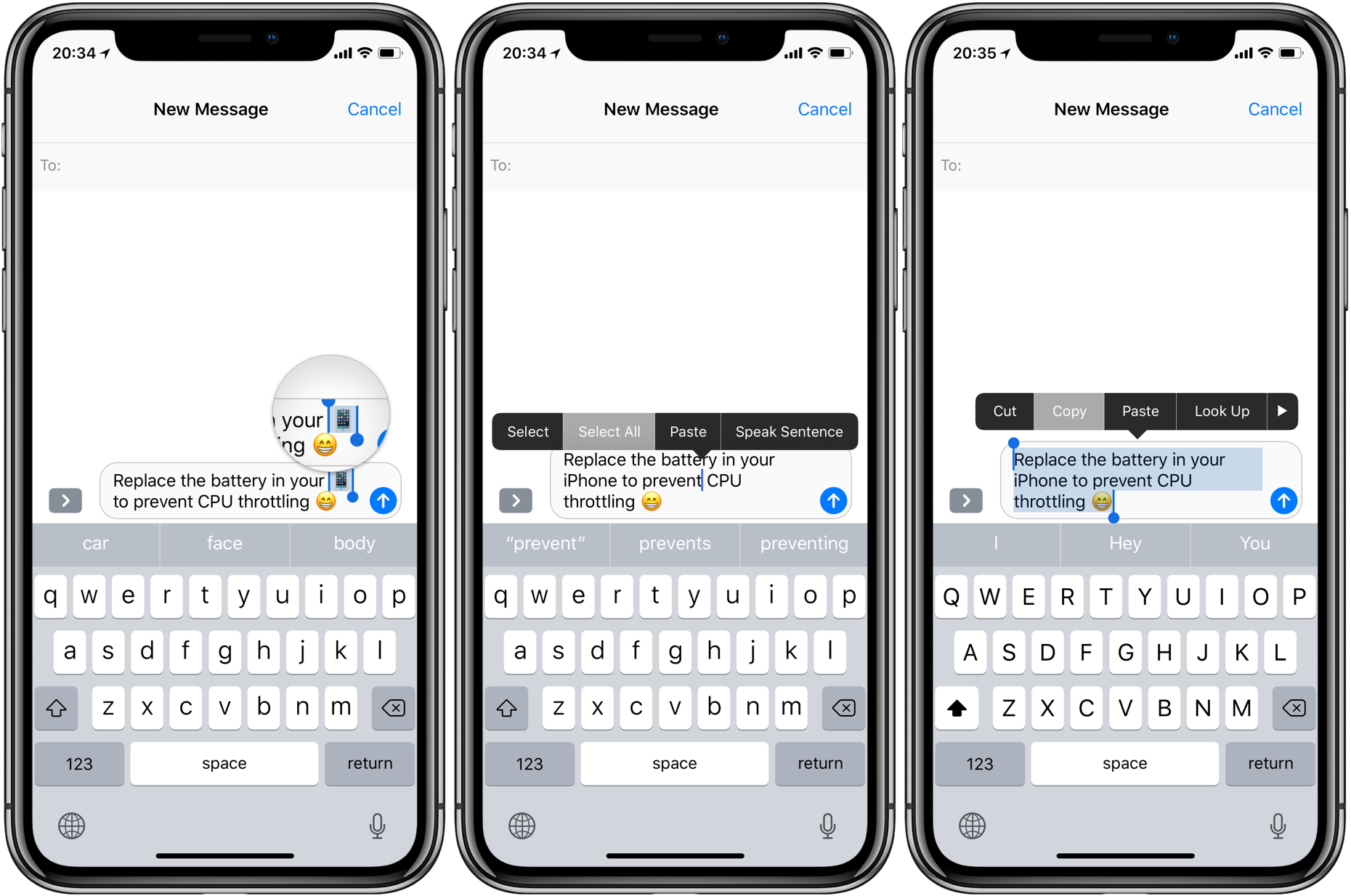 How to copy an SMS, MMS or iMessage on your iPhone iPad Mid Atlantic