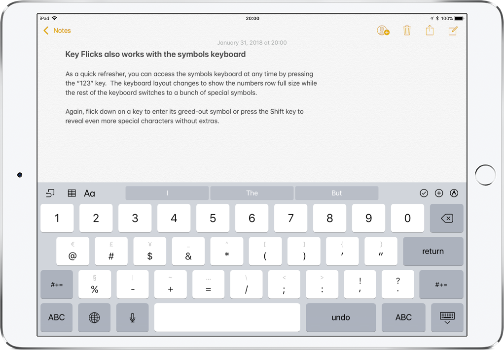 How to type faster on iPad with Key Flicks | Mid Atlantic Consulting Blog