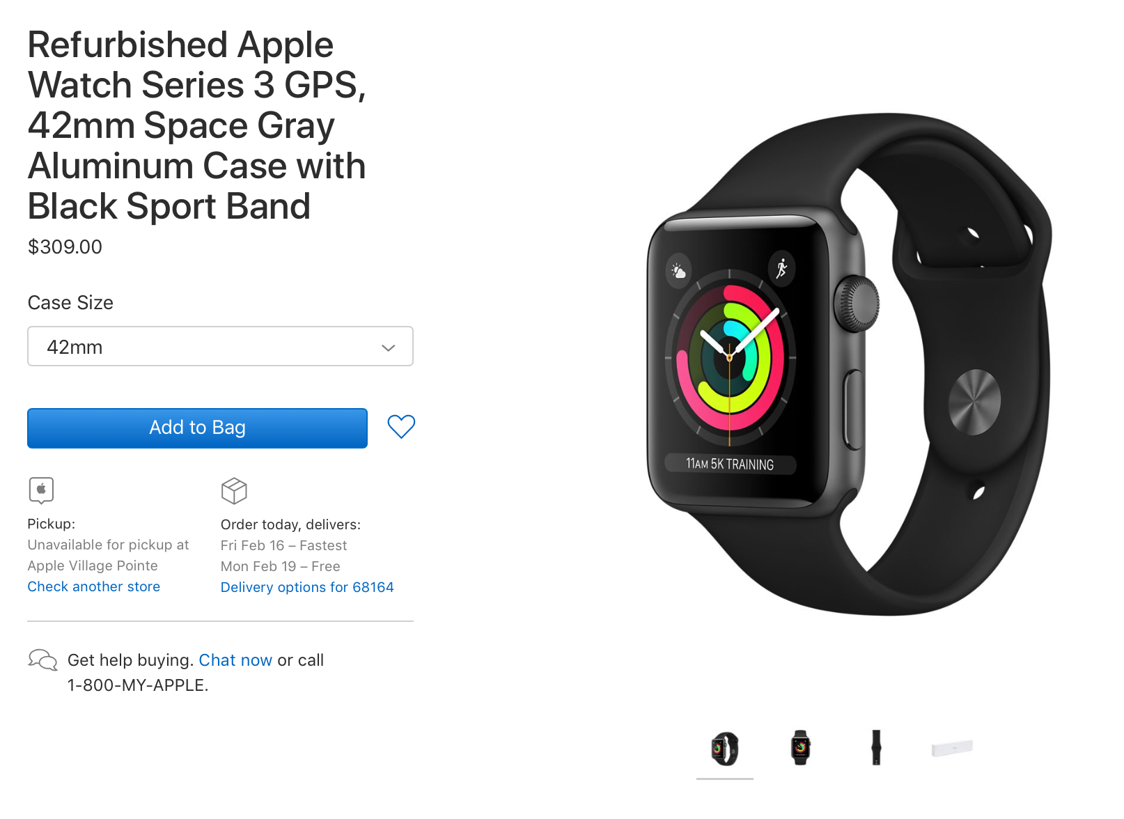 apple watch series 3 models