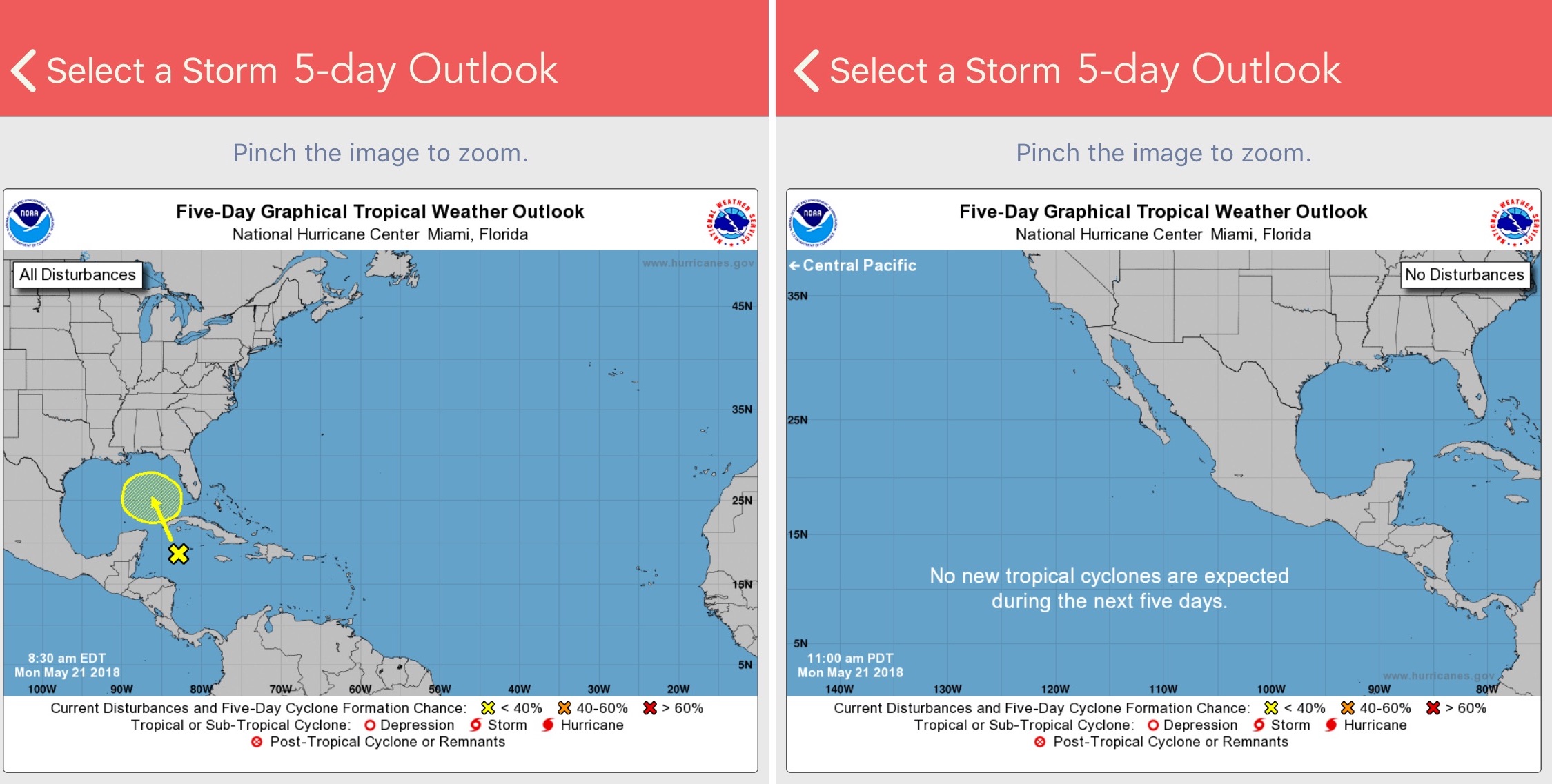 National Hurricane Center Data app