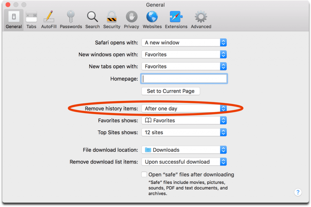 clear safari history mac without opening