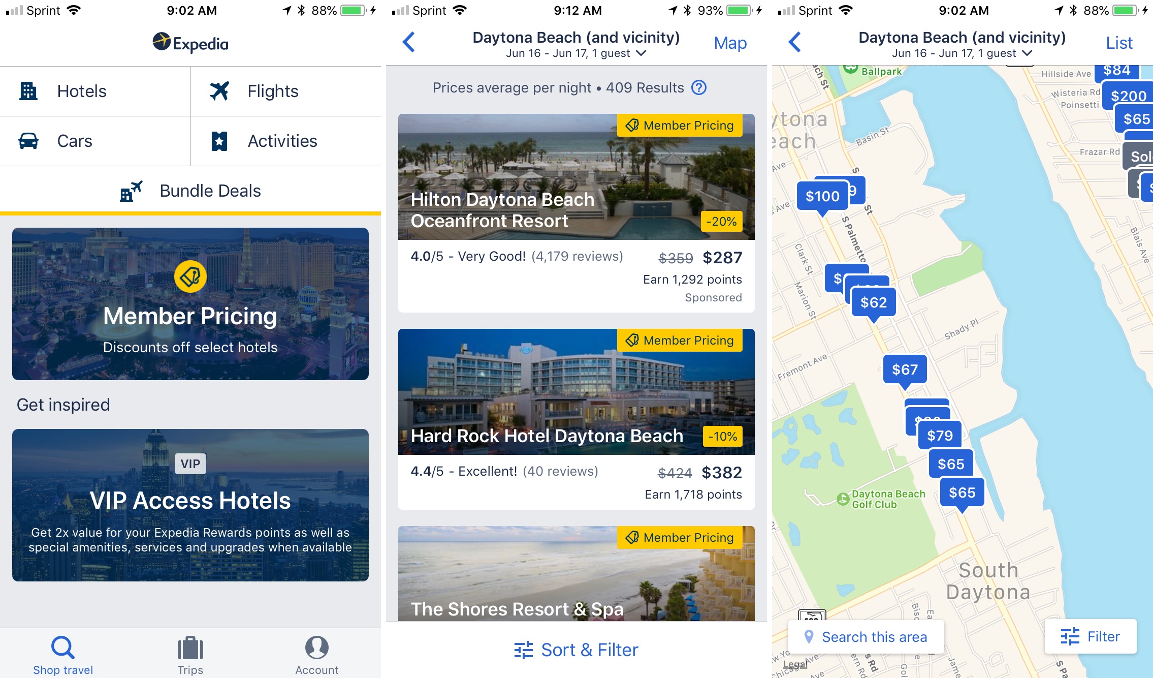 Expedia travel app iphone