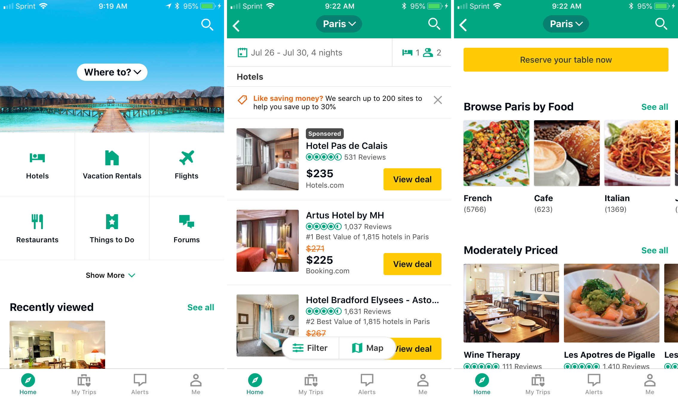 TripAdvisor travel app iphone