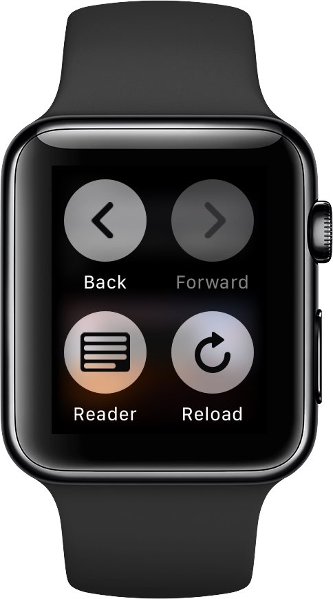 When viewing web content on your Apple Watch, use Force Touch for hidden navigation options