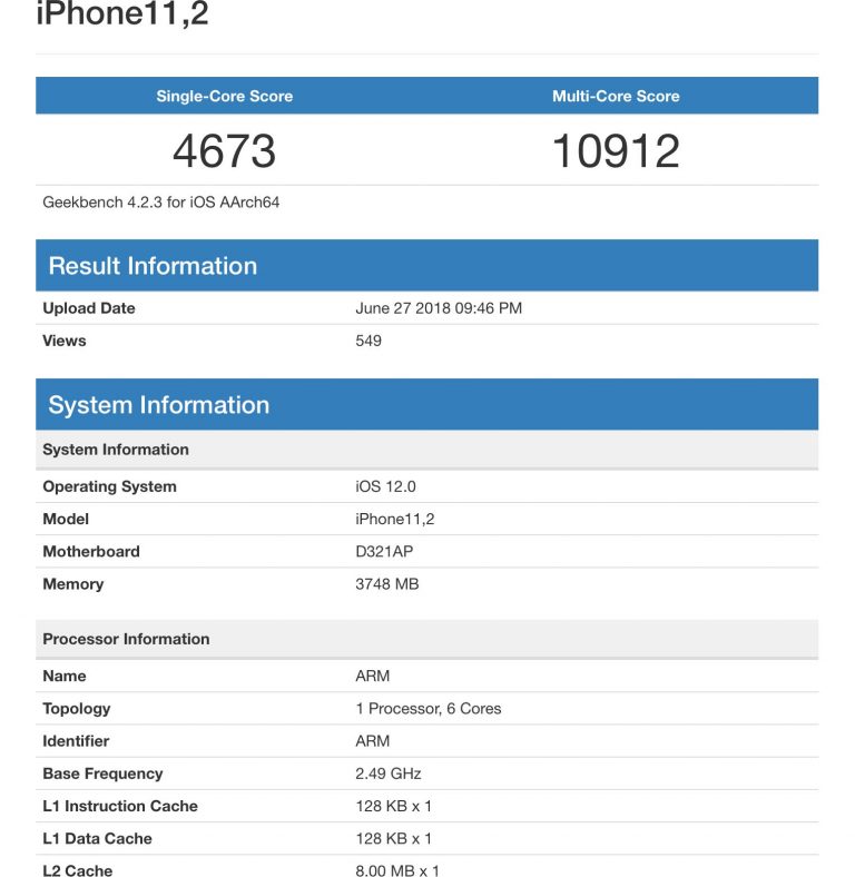 Сравнение процессоров apple a12 и a14