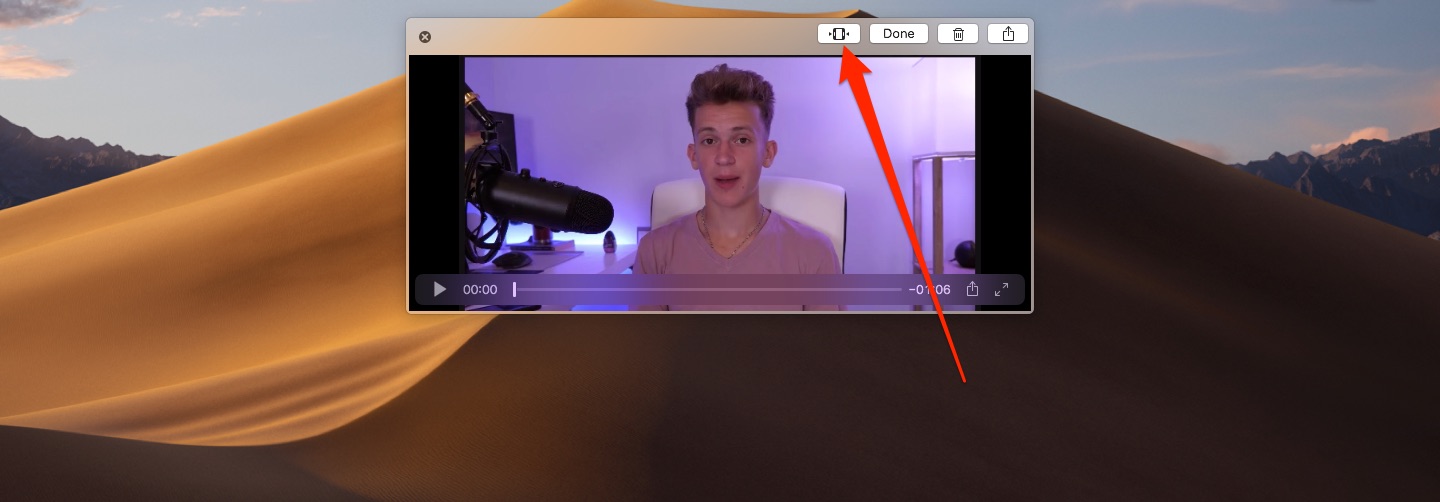 Click the thumbnail to trim your video