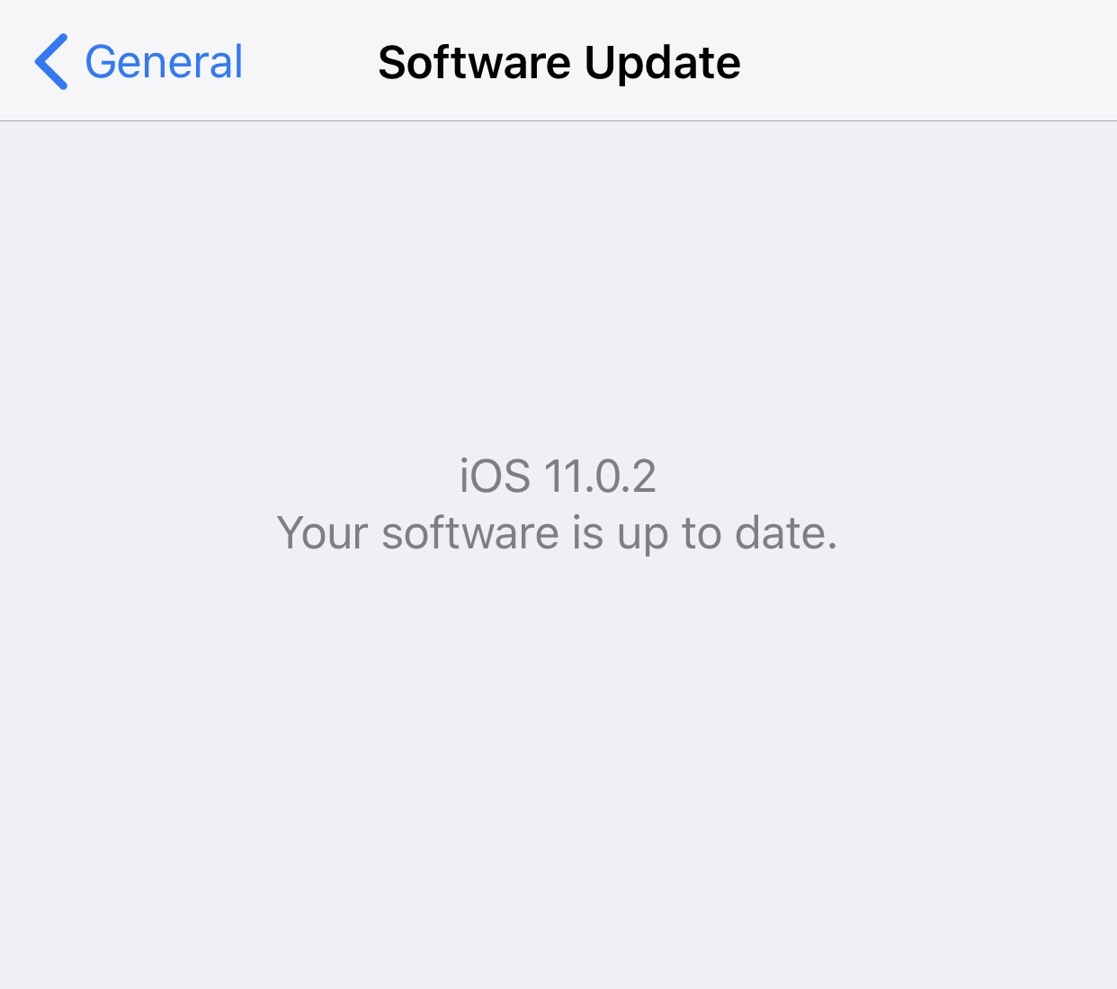 A screenshot showing the iOS software update screen