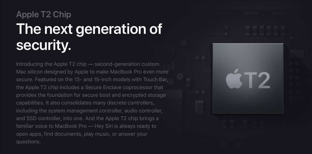 Apple T2 chip explainer