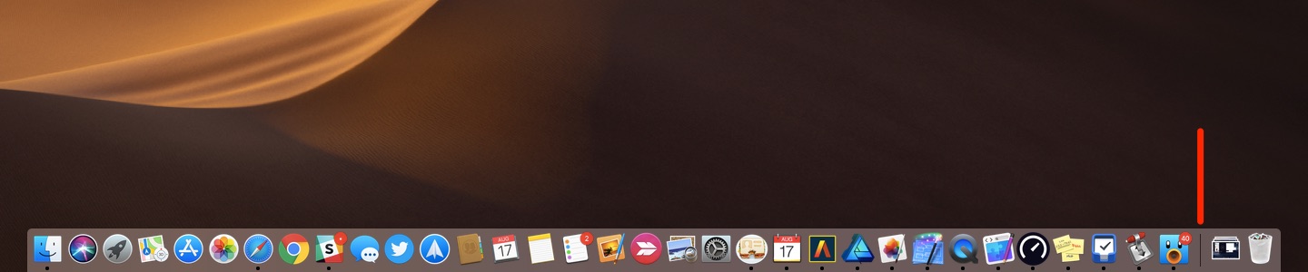 os x mojave moving dock icons