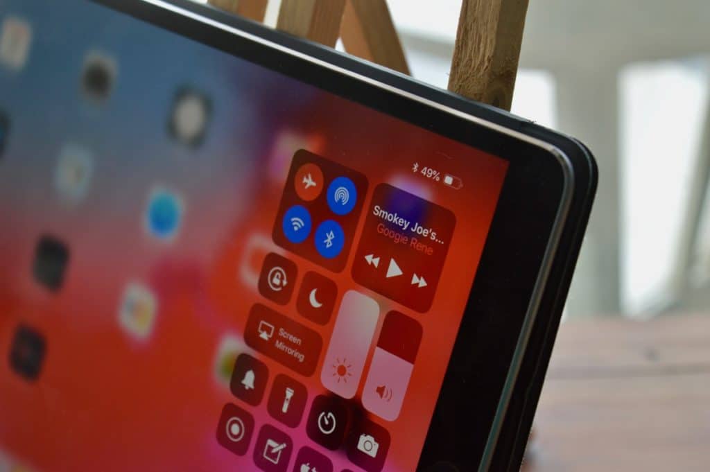 iOS 12 iPad New Control Center