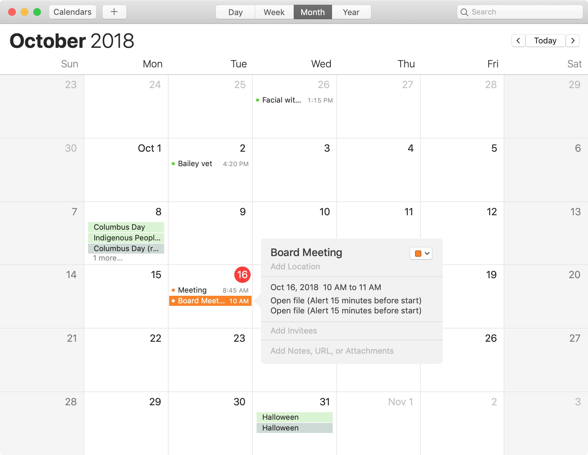 generate url for mac calendar