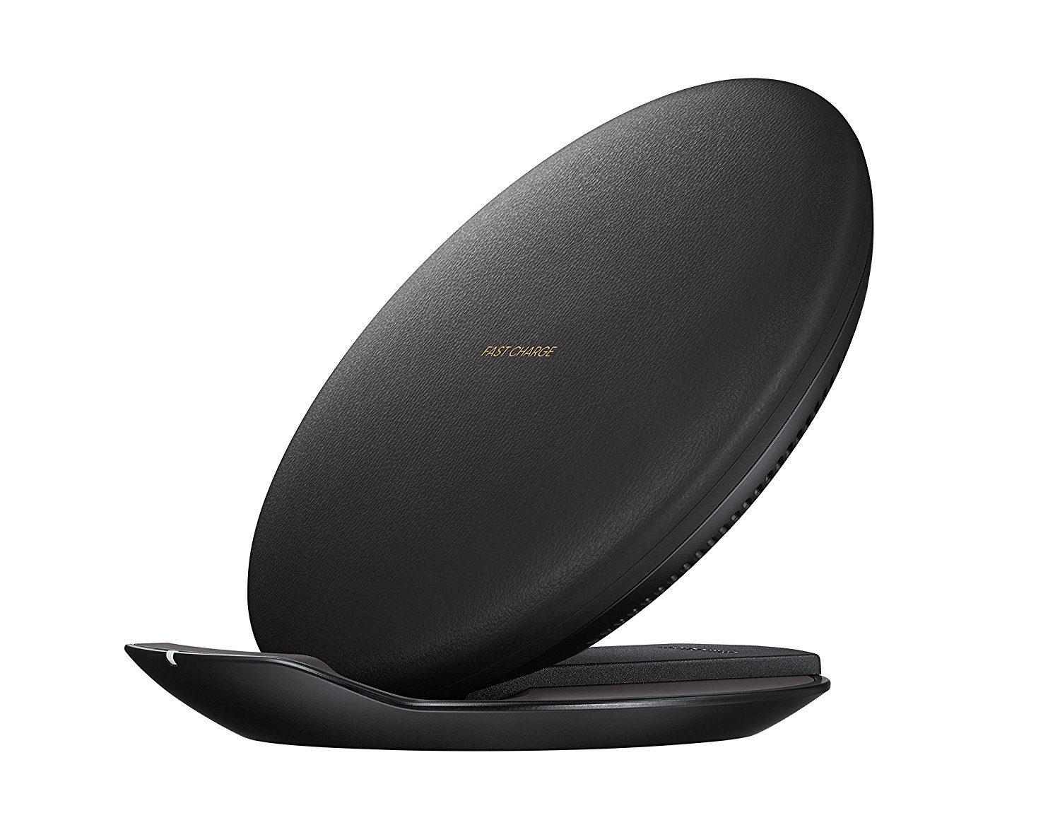 samsung black round wireless charging pad