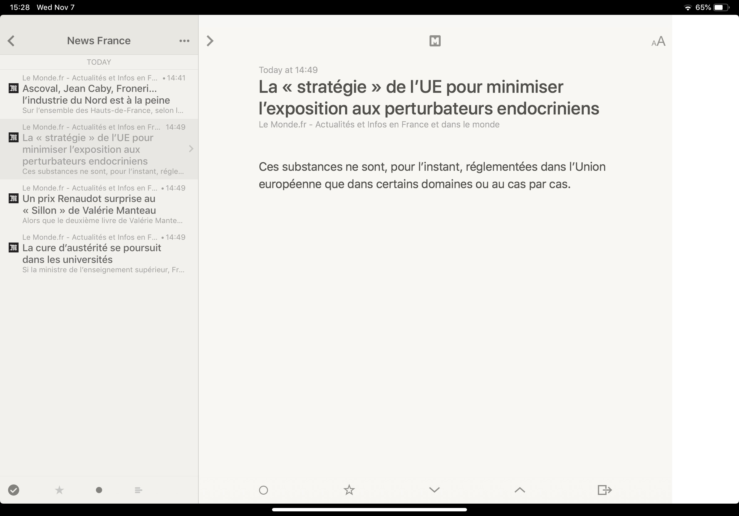 Reeder on iPad Pro 11 inch copy