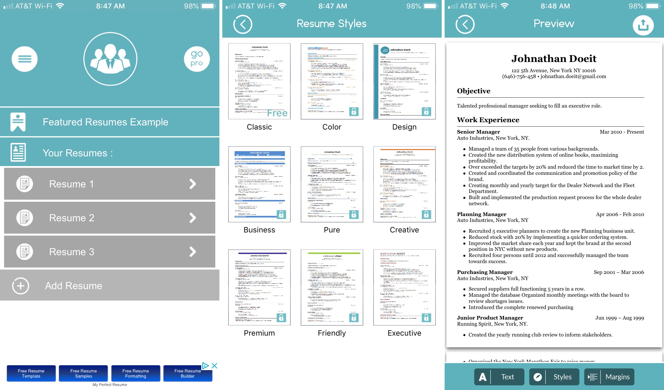 best resume builder app for iphone
