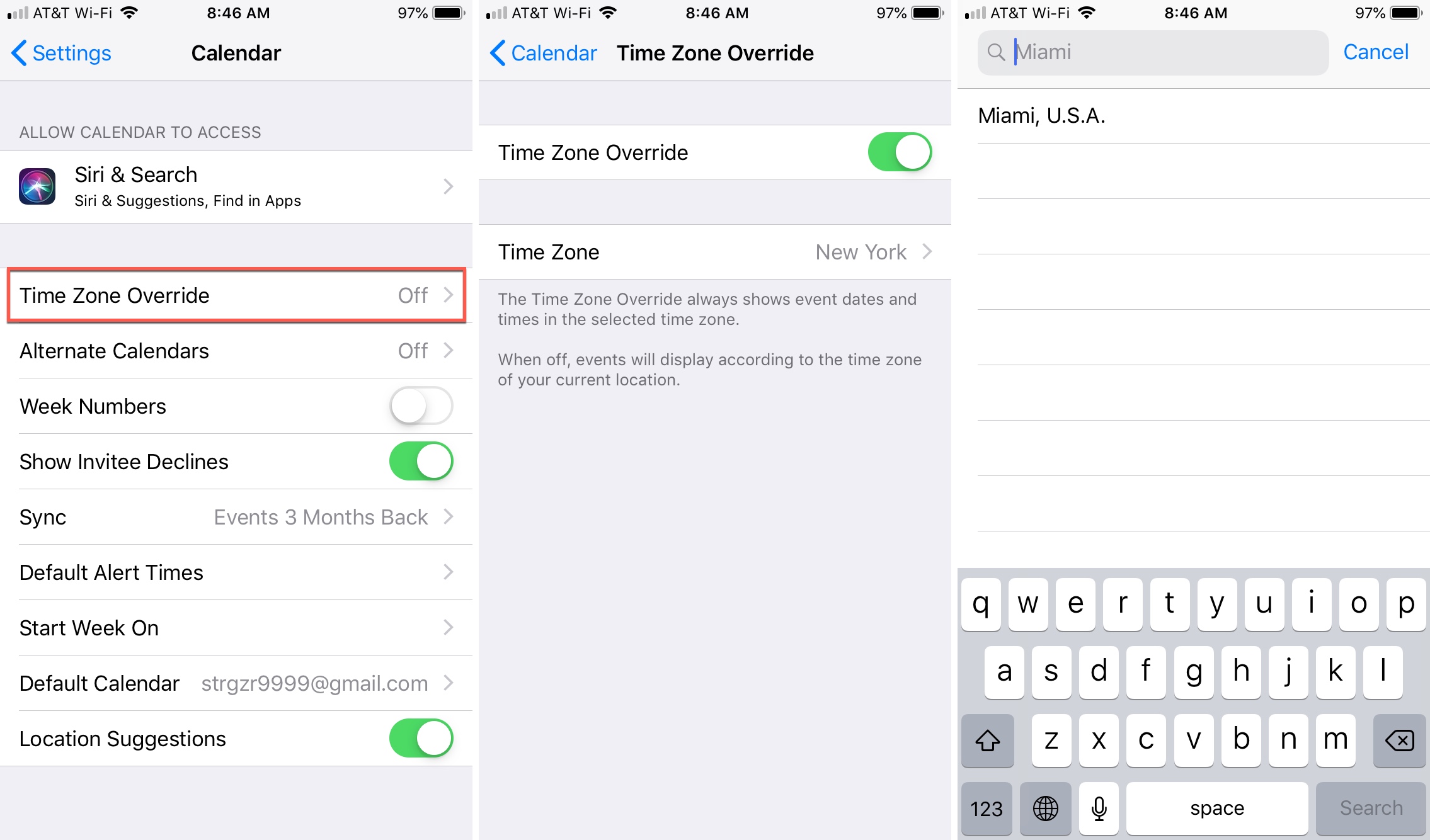 How to add and use time zone support for Calendar events Mid Atlantic