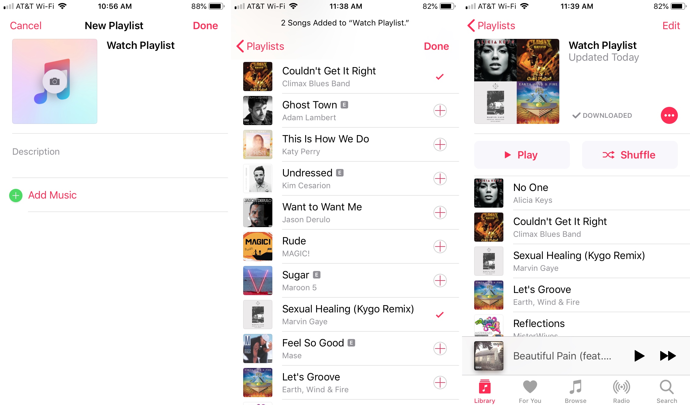Add Music to Playlist iPhone