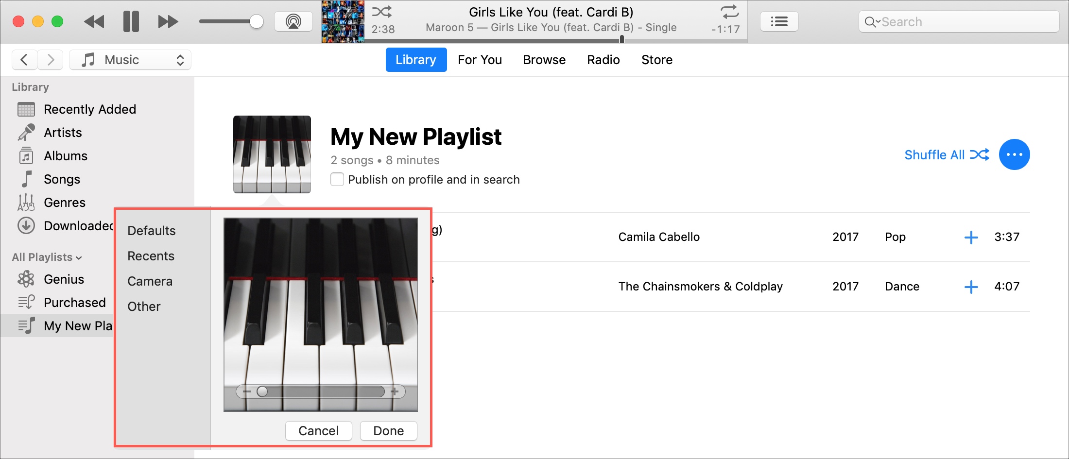 How to easily change your Apple Music playlists cover art | Mid