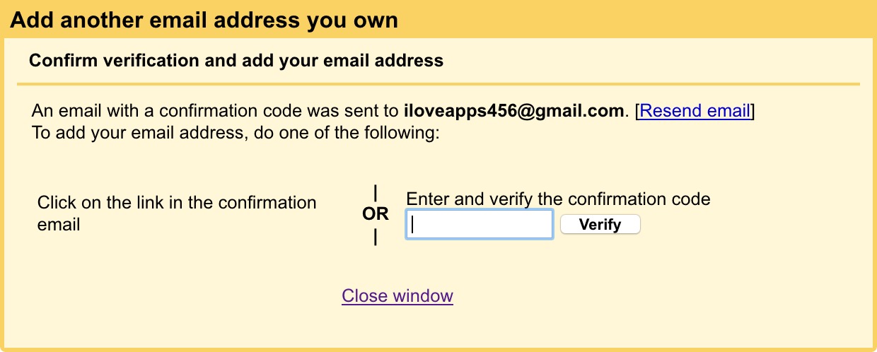 Gmail Confirm Alias Email Address