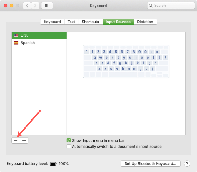 Add Input Source for Keyboard Layout Mac