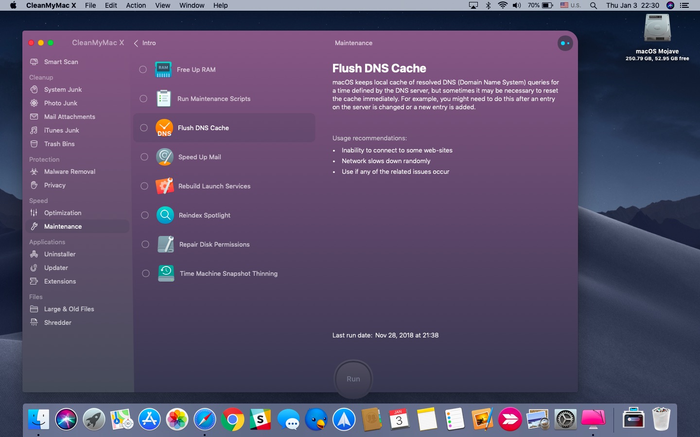 Clear DNS cache Mac - MacPaw CleanMyMac app