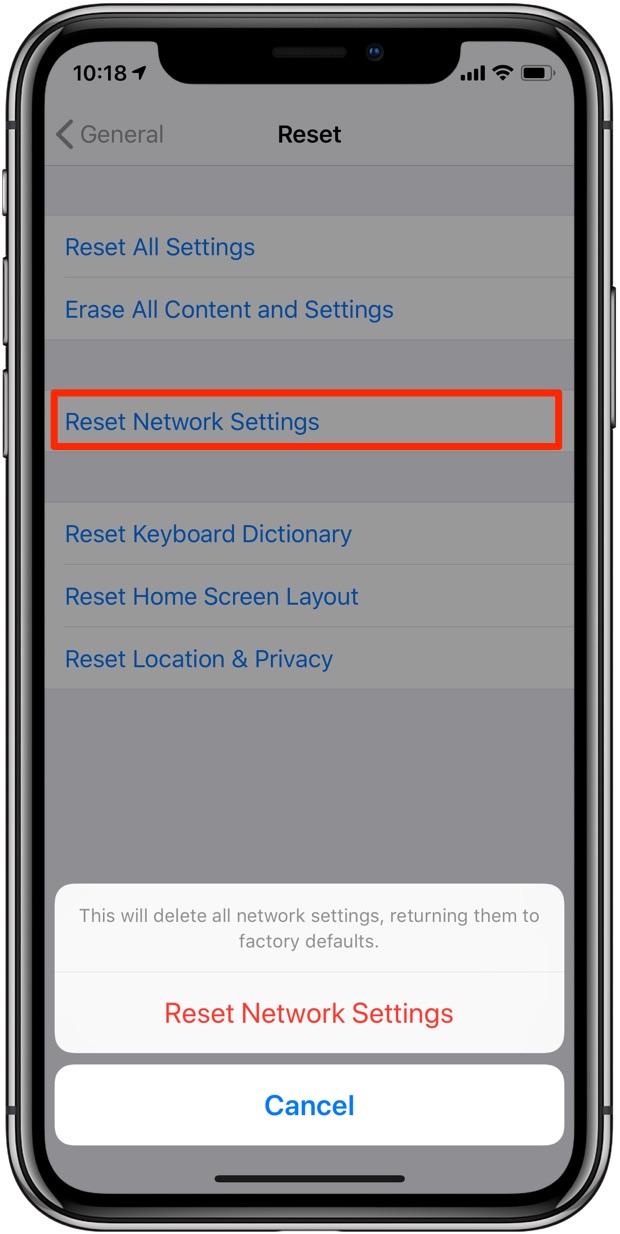 Clear DNS cache iPhone