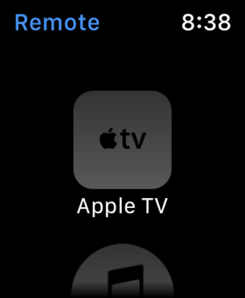 Apple TV on Remote App Apple Watch