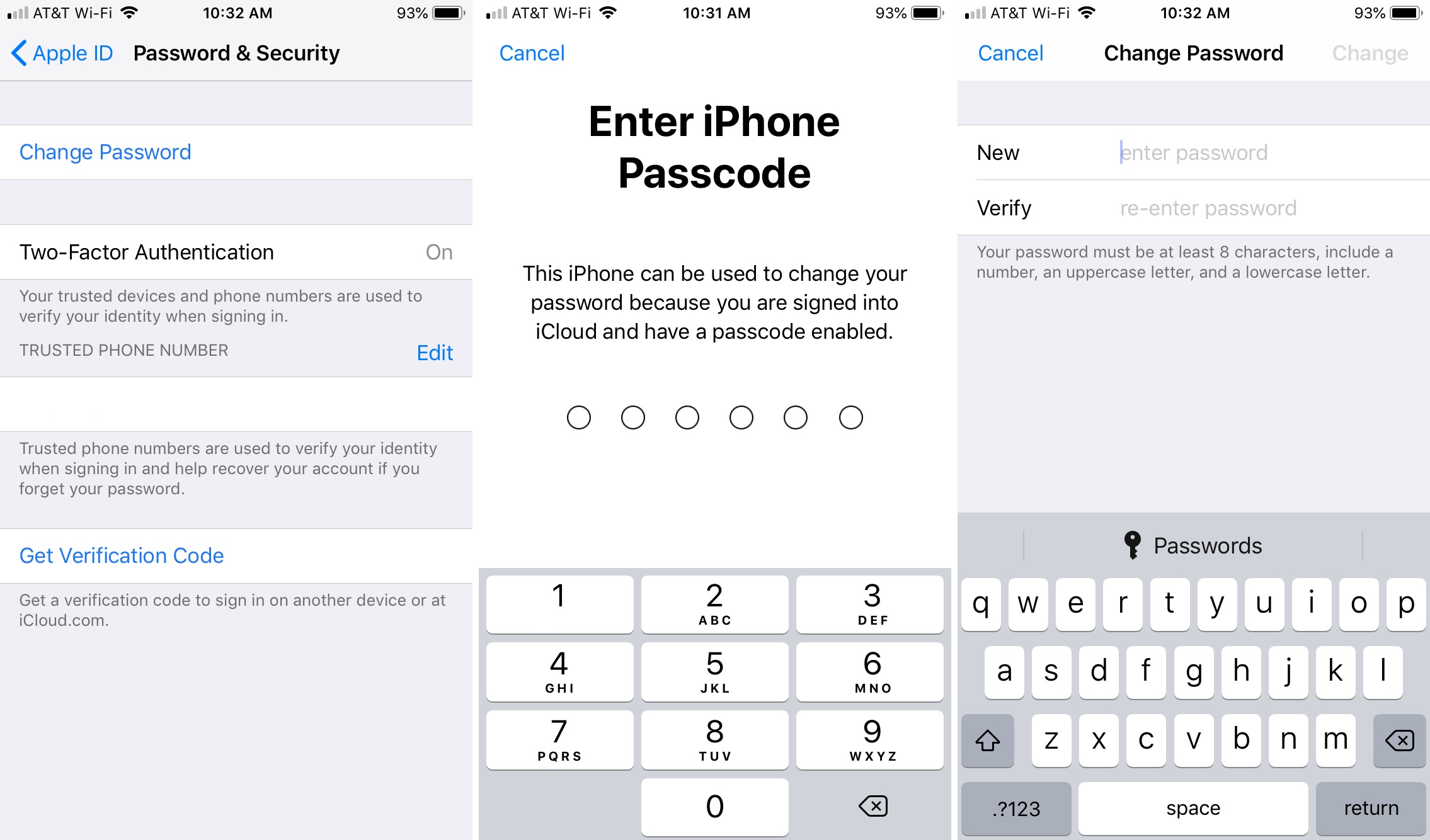 Select Your Name on Your iPhone Settings