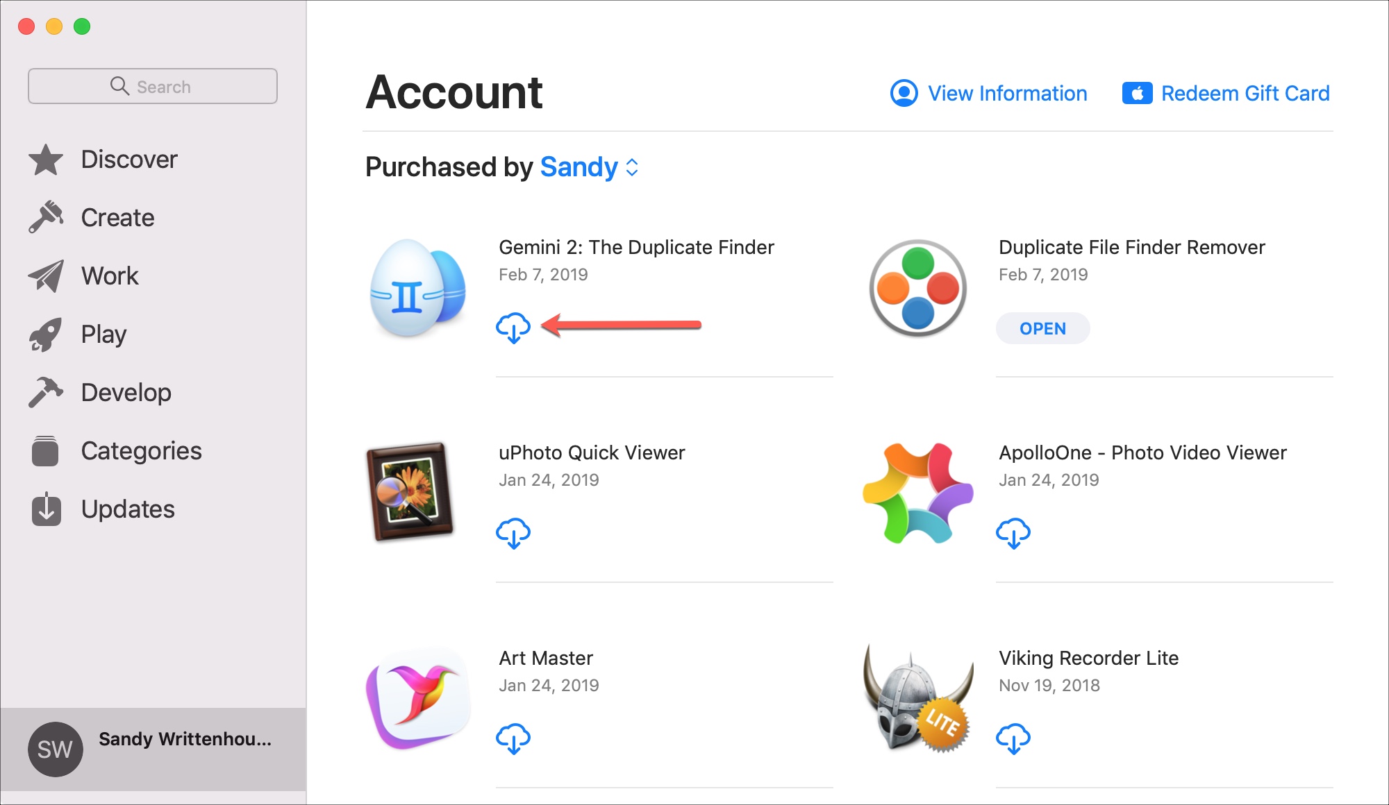 Redownload Apps Mac App Store