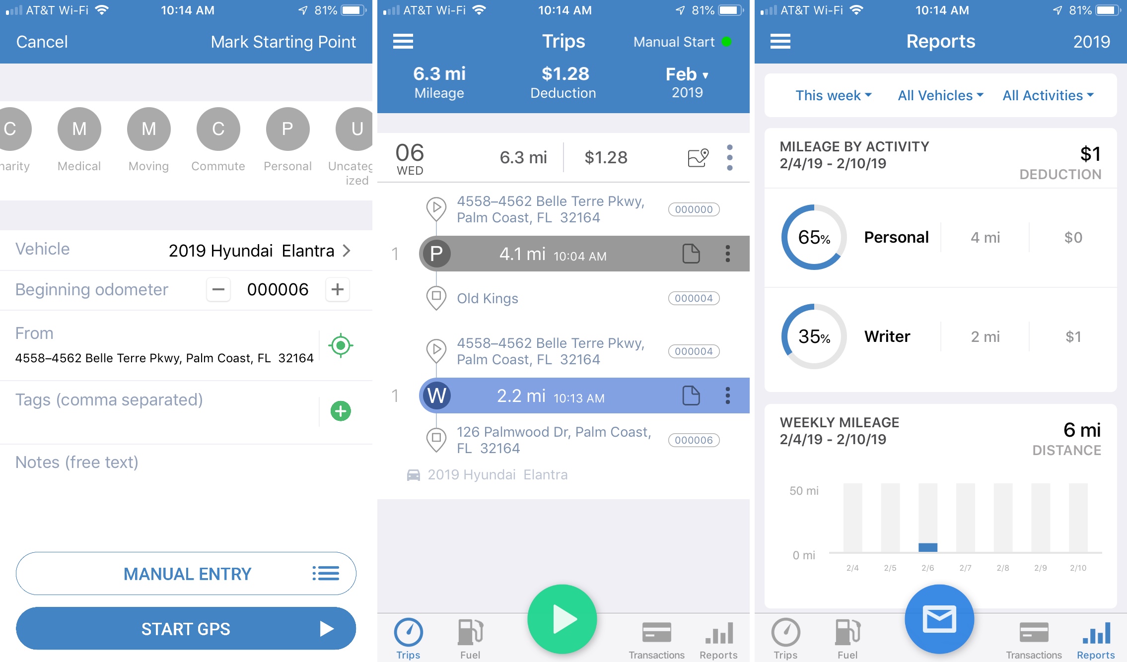 TripLog Mileage and Gas Tracker iPhone