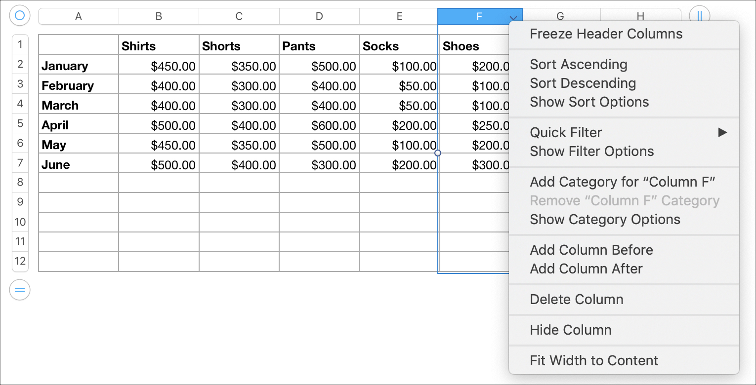 how to sum a column in excel mac