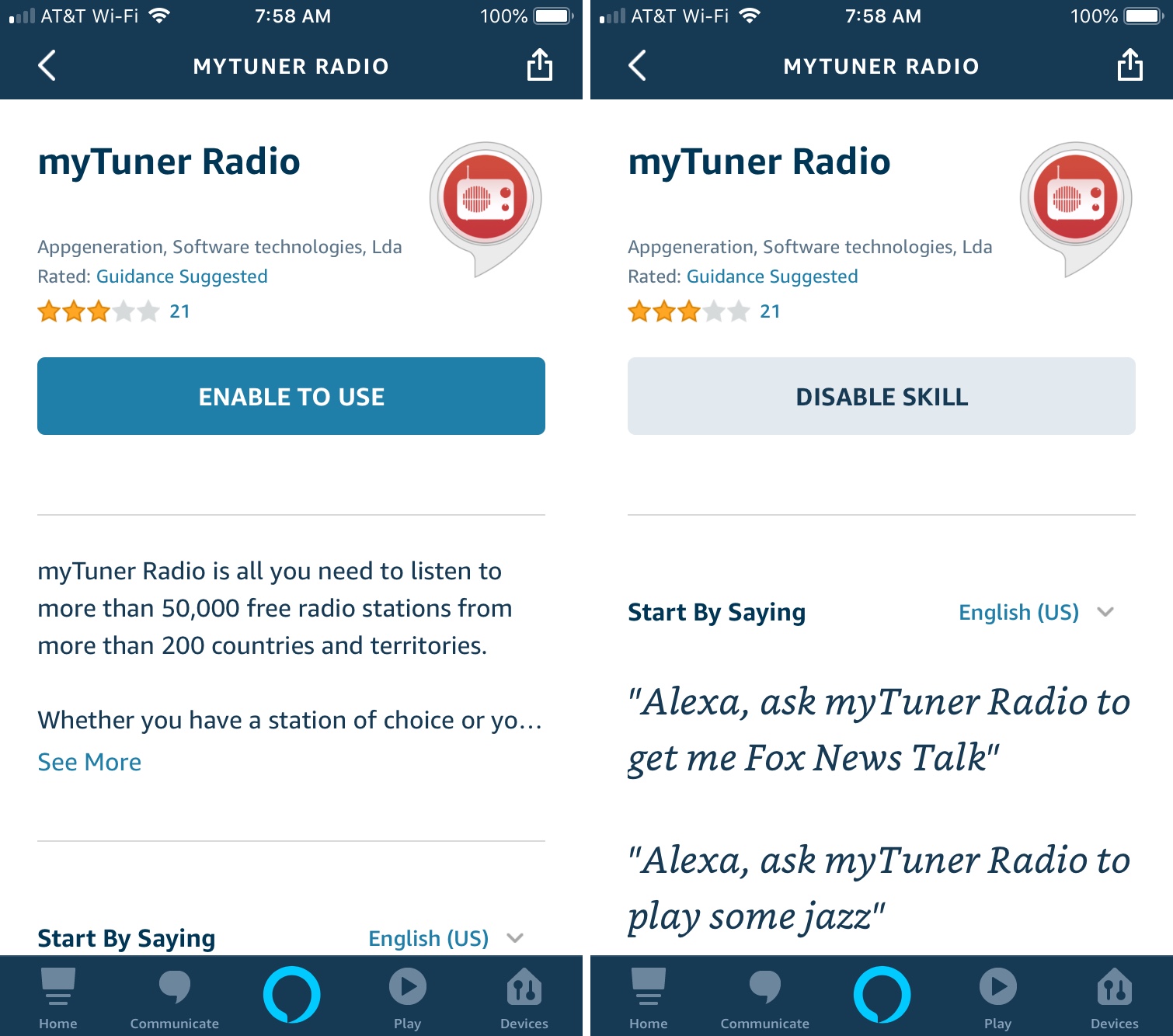 Alexa Add Music Services iPhone