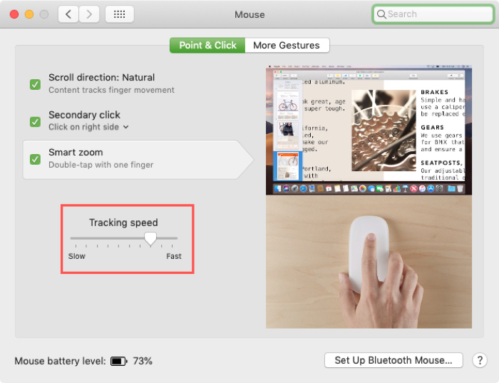 Change Tracking Speed for Mouse on Mac