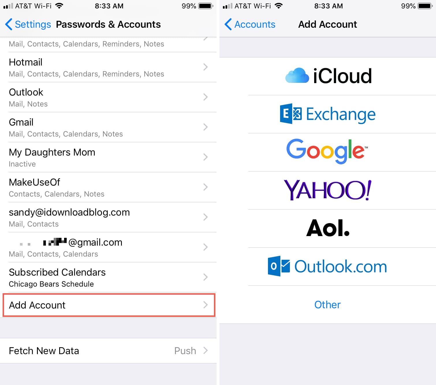 how to add another email account to macbook