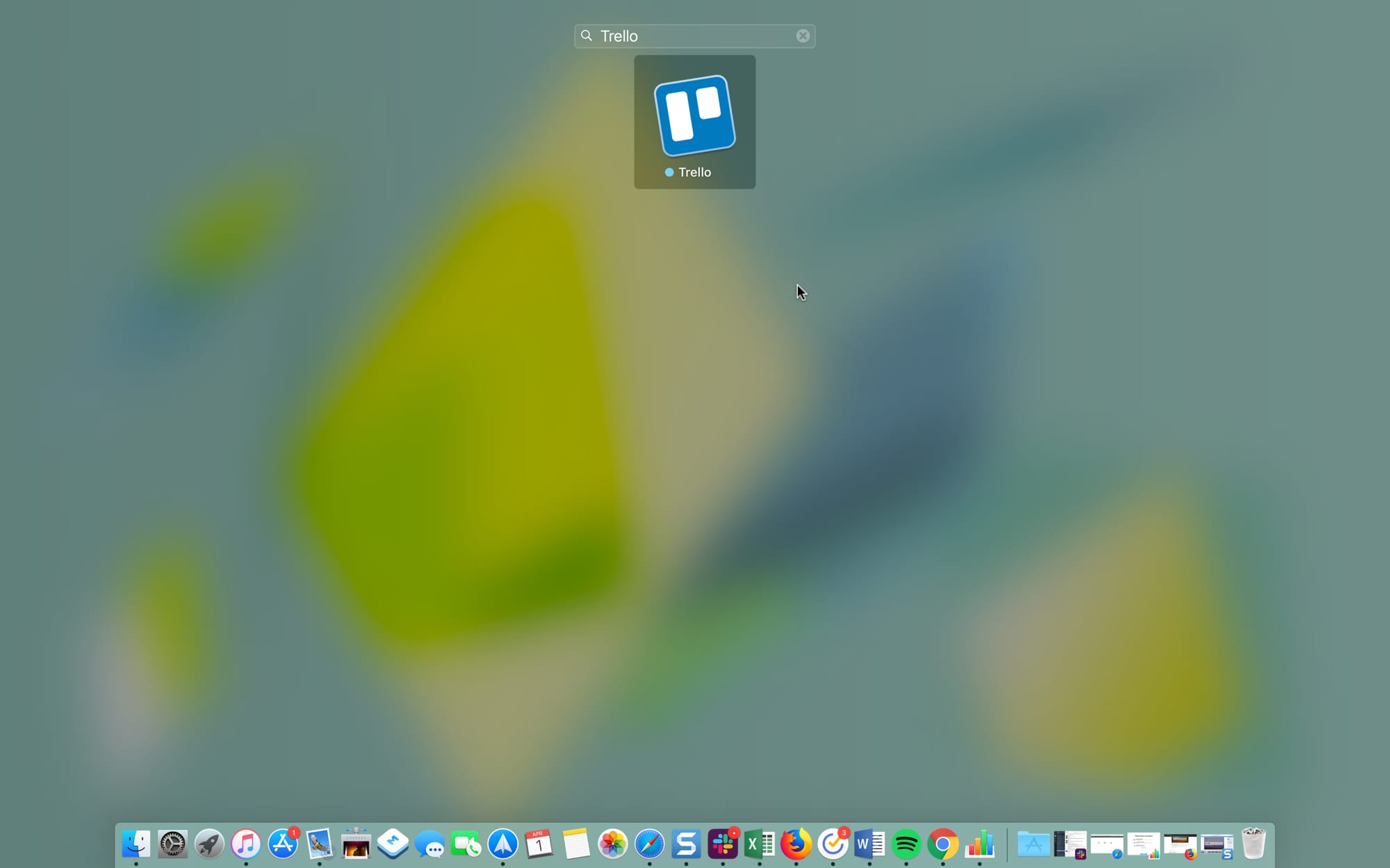 Search apps in Launchpad on Mac