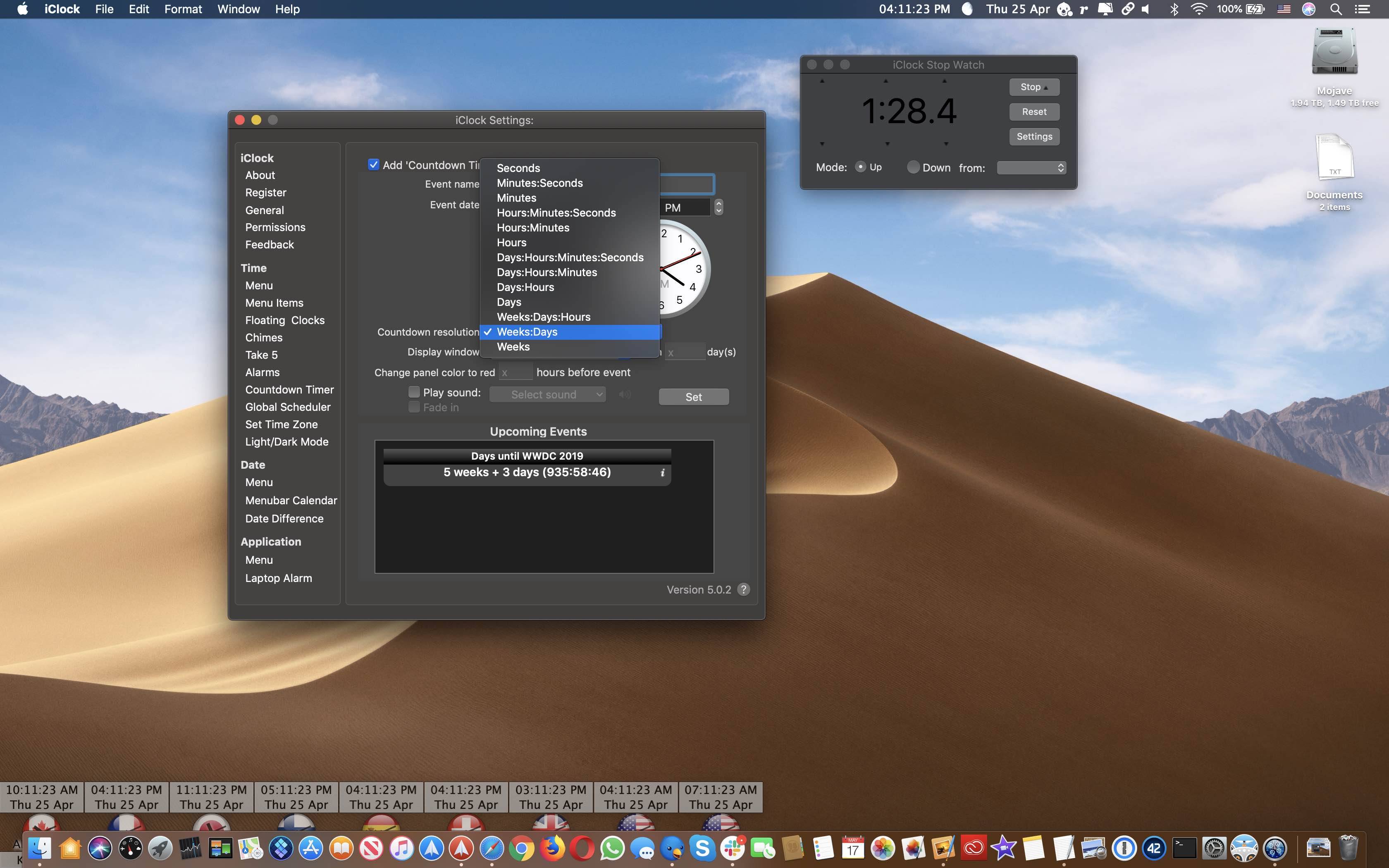 countdown timer for mac desktop