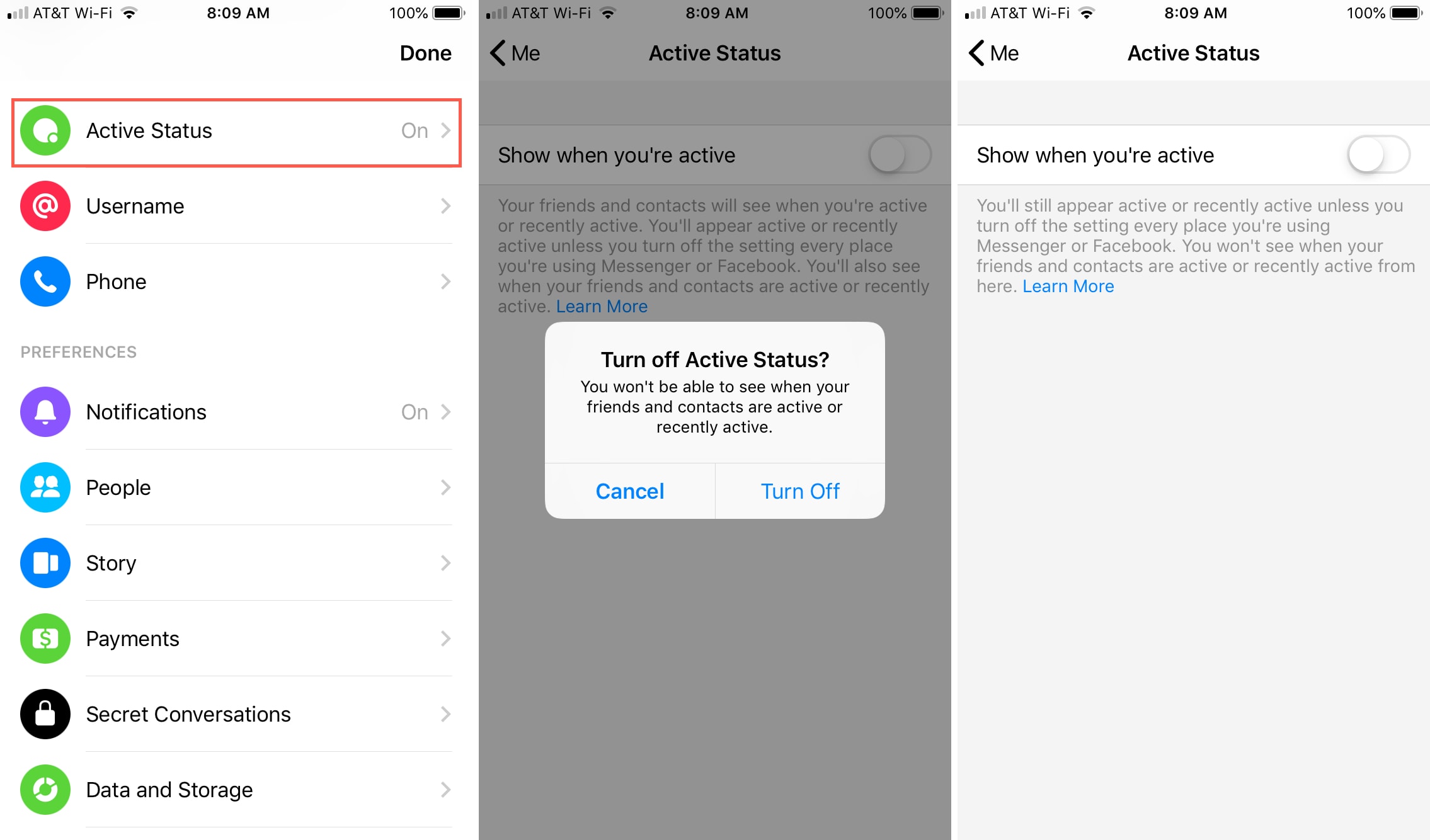 How to turn off your Active Status in Facebook and Messenger Mid