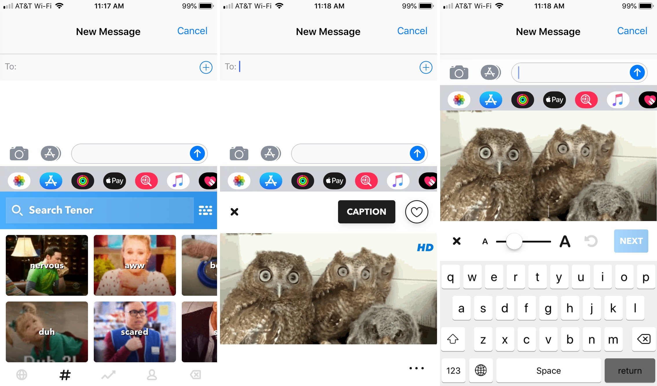 GIF keyboard for iPhone and iPad