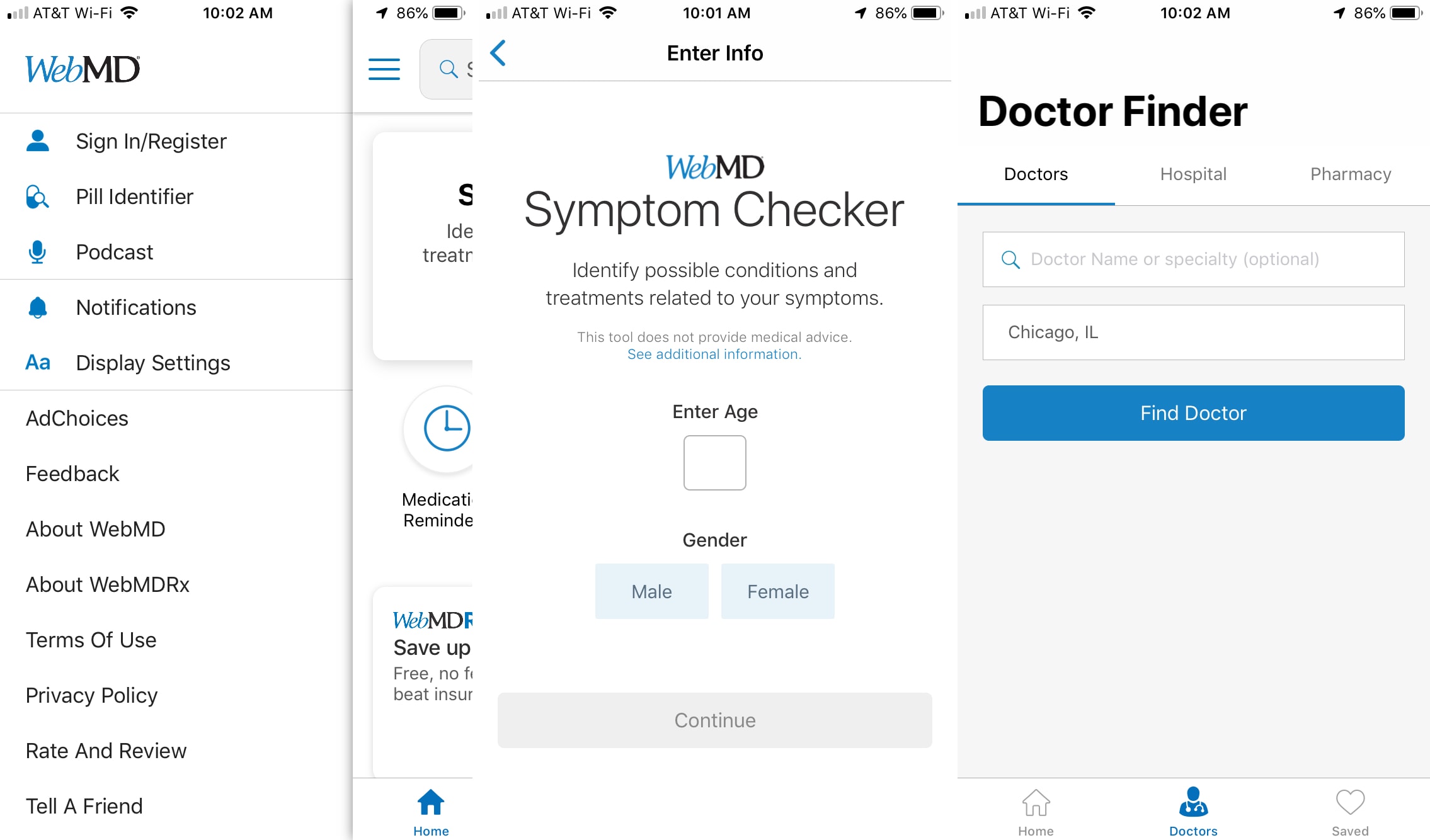 WebMD app iPhone